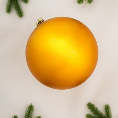 Шар пластиковый матовый 200 мм., золотой, ЕлкиТорг (150601)