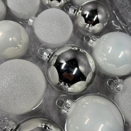 Набор стеклянных шаров Первый снег 42 шт., Christmas DeLuxe (87163)