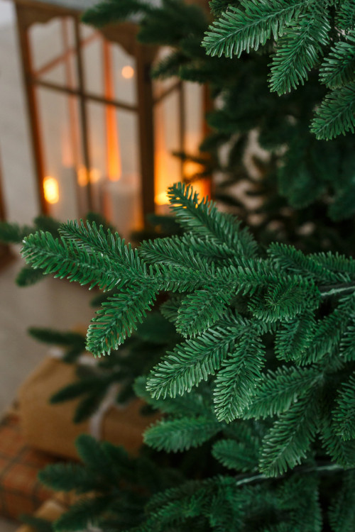 Интерьерная искусственная елка Норвежская Люкс 3,7 м., ствольная, 100% Литая хвоя, Green Trees (GT370NO)