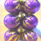 Набор стеклянных шаров Пламя 40 мм, 9 шаров в подарочной упаковке, Батик (НУТ-40-1406)