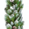 Гирлянда хвойная Императрица с шишками заснеженная, 180*33 см, Triumph Tree  (73825)