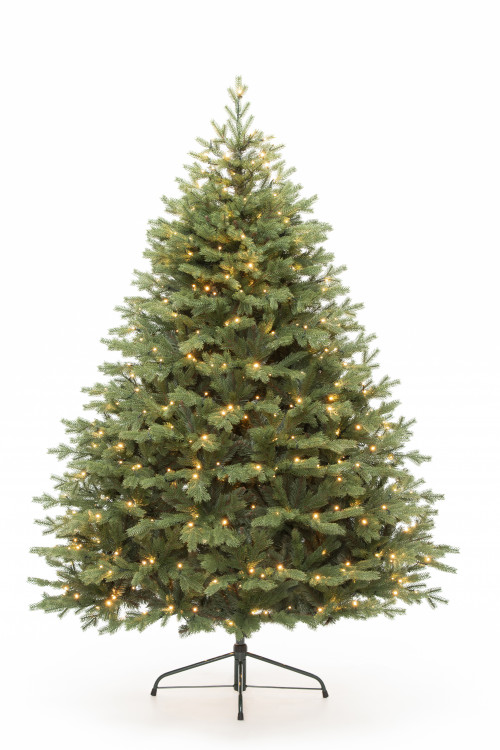 Искусственная елка Графская Премиум 210 см., 500 теплых белых LED ламп, Литая хвоя+ПВХ, ЕлкиТорг (137210)