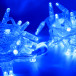 Светодиодная нить 100 синих LED ламп, 10 м., 220В, статика, прозрачный провод ПВХ, Teamprof (TPF-S10C-220V-CT/B)