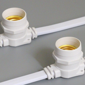 Белт-лайт 2-х проводной, 250 ламп, 50 м., 220В, белый провод, шаг 20 см., Teamprof (TPF-BL2-50M-250-W)