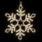 Светодиодная снежинка с мерцанием 57 см., теплый белый, Winner Light (9111-57ww)