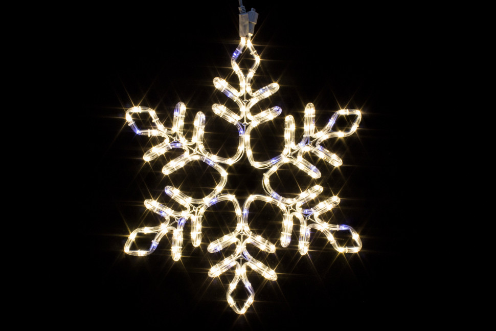 Светодиодная снежинка с мерцанием 57 см., теплый белый, Winner Light (9111-57ww) в Белгороде