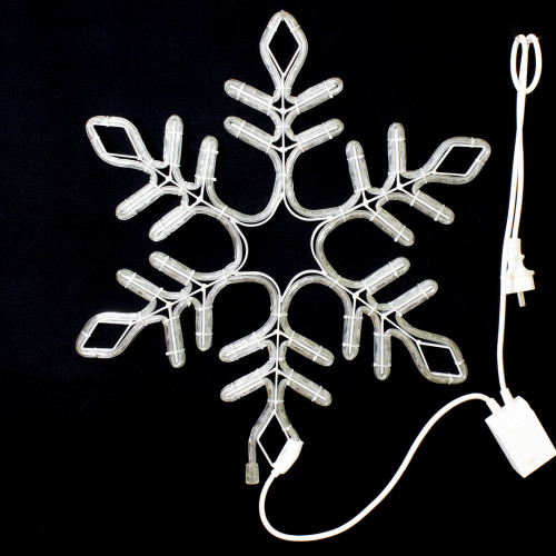 Светодиодная фигура снежинка с мерцанием 57 см., тепло-белый цвет, Winner Light (9111-57ww)