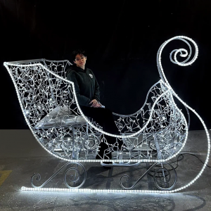 Светодиодная фигура Сани Звездные 200*200 см., Сад Радости (SR054)