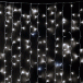  Светодиодный занавес 2*2 м., 400 белых LED ламп, мерцание, облегченный, прозрачный провод ПВХ, LTC (PCL400NOTBLW-10-2W) в Санкт-Петербурге