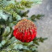 Винтажный шар Марго 10 см., красный, 1 шт., Christmas DeLuxe (86532)  