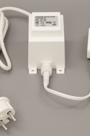 Трансформатор 60Вт, 220/24В 1.5 м., белый провод, статика, Teamprof (TPF-220AC/DC24-ST-60W)