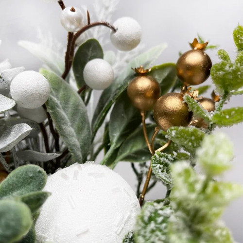 Новогодняя настольная композиция в коробе 30 см., Christmas DeLuxe (89297)