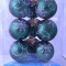 Набор стеклянных шаров Снежинки 40 мм, 9 шаров в треугольной тубе, Батик (НУТ-40-1326)