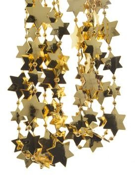 Бусы пластиковые Звезды 270 см золотые, Kaemingk (001311) в Белгороде