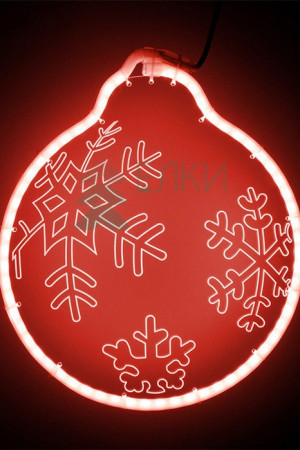 Светодиодная фигура из акрилайта 30*30 см., 220V., красное свечение, Beauty Led (HFS2-2R)