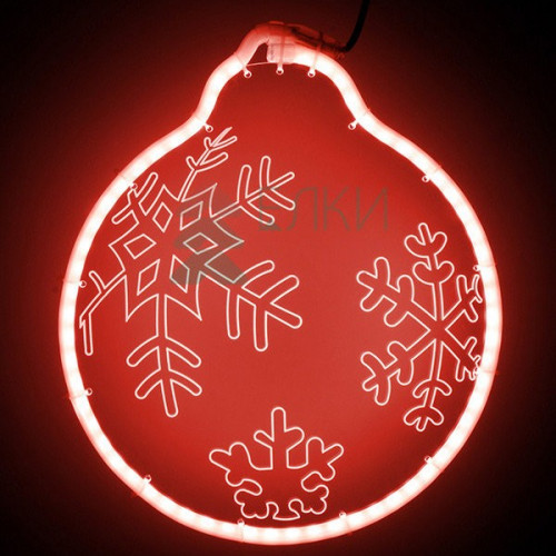 Светодиодная фигура из акрилайта 30*30 см., 220V., красное свечение, Beauty Led (HFS2-2R)