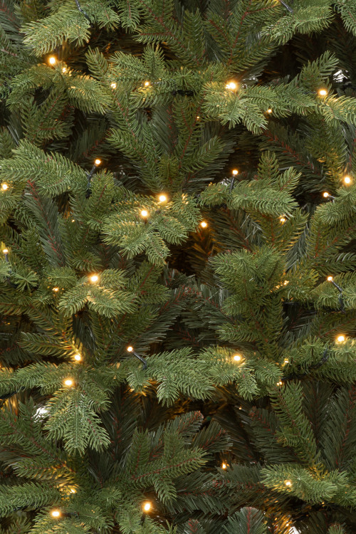 Искусственная елка Графская Премиум 240 см., 781 теплых белых LED ламп, Литая хвоя+ПВХ, ЕлкиТорг (137240)