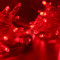 Светодиодная нить 100 красных LED ламп, 10 м., 220В, статика, прозрачный провод ПВХ, Teamprof (TPF-S10C-220V-CT/R)