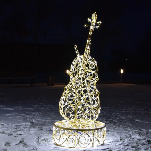 Светодиодная фигура Контрабас 170 см., Сад Радости (SR154)