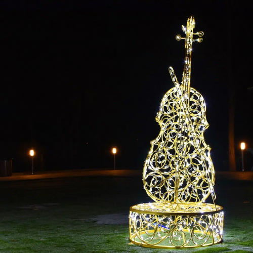 Светодиодная фигура Контрабас 170 см., Сад Радости (SR154)