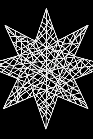 Светодиодная фигура Звезда рождественская 2D 150 см., Сад Радости (SR350)