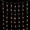 Светодиодный занавес 2*3 м., 600 экстра теплых белых LED ламп, облегченный, прозрачный провод ПВХ, Beauty led (PCL600NOT-10-2EWW)
