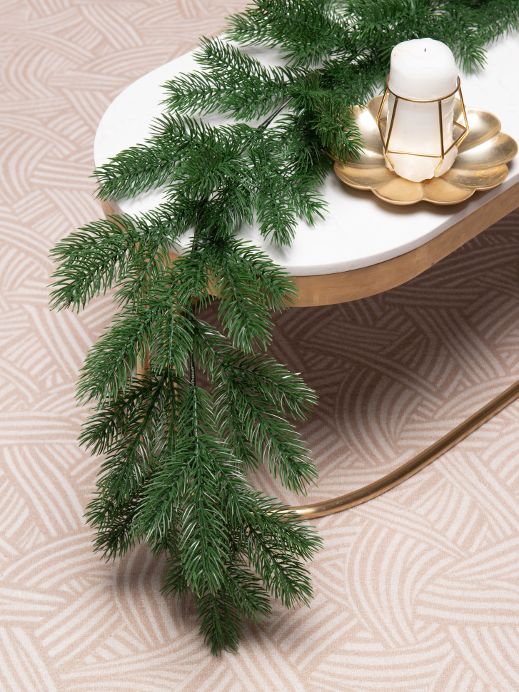 Хвойная гирлянда Суздальская 200/30 см., 100% литая хвоя, ЕлкиТорг (23069)