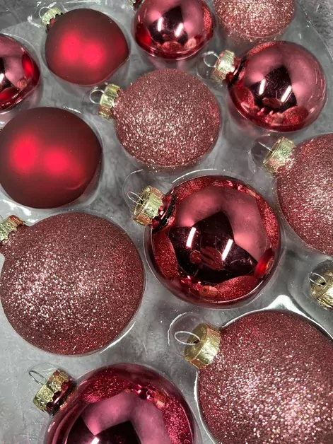 Набор стеклянных шаров Ягодный смузи  42 шт., Christmas DeLuxe (87165)