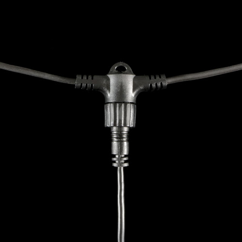 Гирлянда Тающие сосульки 10*0.5 м., 24V., 600 теплых белых LED ламп, коннектор, черный ПВХ, LTC (CCL600-10-1WW) в Санкт-Петербурге