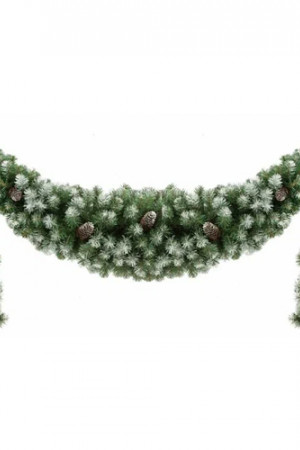 Сваг Генеральский с шишками заснеженный 150 см., ПВХ, ЕлкиТорг (52012)