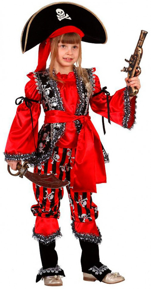 Карнавальный костюм Атаманша размер 32, рост 122 см. (941-32)  в Санкт-Петербурге