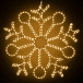 Светодиодная фигура Снежинка Пять Колец диаметр 90 см., тепло белое свечение, IP54, LTC (LC-13050)