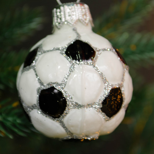 Набор украшений Медвежонок футболист 2 шт., стекло, Витус (62183)