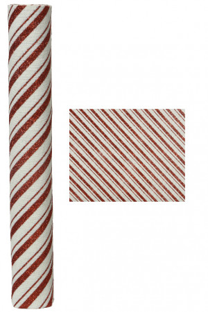 Новогодняя дорожка для стола Новогодняя сказка 200х35 см., полосы, Kaemingk (668616/1)