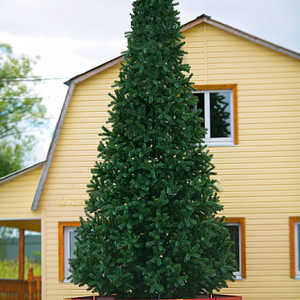 Уличная искусственная елка Альпийская зеленая 20 м., ствольная, ПВХ, Green Trees (GT20APVC)