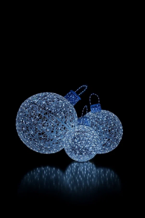 Светодиодная инсталляция Елочные игрушки 50/80/110 см. 3 шт., Сад Радости (SR253)