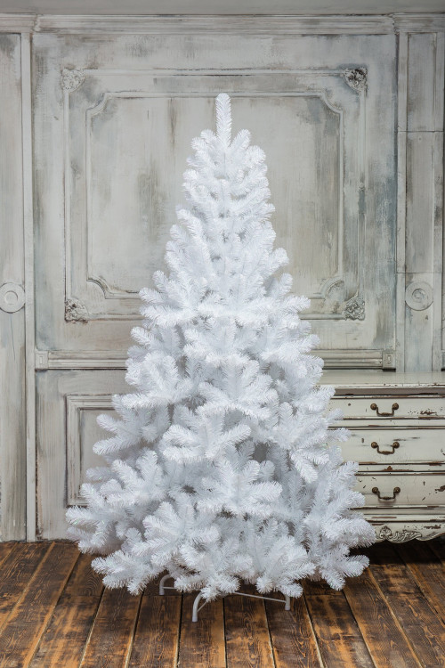 Искусственная елка Жемчужная белая 210 см., мягкая хвоя, ЕлкиТорг (16210)