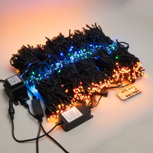 Комплект освещения для ели 10 нитей по 10 м., 1000 разноцветных LED, контроллер, LTC (KFCT1000-10F11-1M)