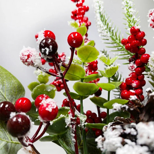 Новогодняя настольная композиция в кашпо 35 см., Christmas DeLuxe (89299) в Санкт-Петербурге