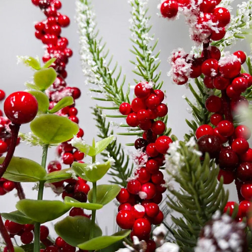 Новогодняя настольная композиция в кашпо 35 см., Christmas DeLuxe (89299) в Санкт-Петербурге