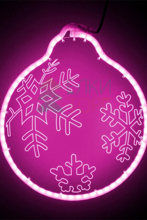 Светодиодная фигура из акрилайта 30*30 см., 220V., розовое свечение, Beauty Led (HFS2-2P)