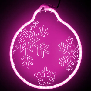 Светодиодная фигура Шар из акрилайта 30*30 см., 220В, розовое свечение, LTC (HFS2-2P)