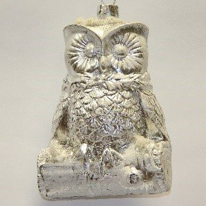 Елочное украшение Софа, серебро, пластик, h-11,3 см (AP-33)