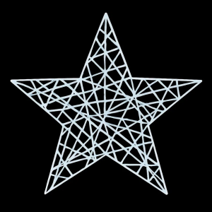 Светодиодная фигура Звезда 2D 100 см., Сад Радости (SR352)