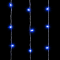 Светодиодный занавес 2*3 м., 600 синих LED ламп, облегченный, прозрачный провод ПВХ, Beauty led (PCL600NOT-10-2B)