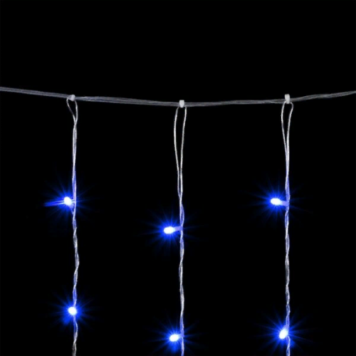 Светодиодный занавес 2*3 м., 600 синих LED ламп, облегченный, прозрачный провод ПВХ, LTC (PCL600NOT-10-2B) в Санкт-Петербурге