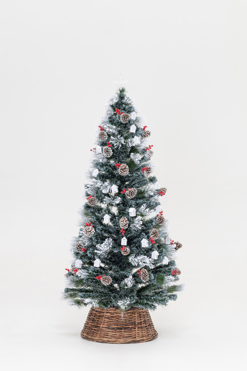 Оптоволоконная елка с LED лампочками Сказочная 150 см., леска+пвх, контроллер (Т2121-150)