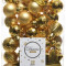 Набор елочных украшений Звездный 30 мм, 33 предмета, золотой, Kaemingk (023466)