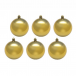 Набор пластиковых шаров 60 мм., золотой глянец, 6 шт, Snowmen (ЕК0055) в Санкт-Петербурге
