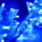 Светодиодная нить 100 синих LED ламп, 10 м., 220В, статика, белый провод ПВХ, Teamprof (TPF-S10C-220V-CW/B)
